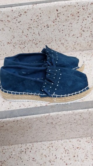 Alpargatas Pikolinos Mujer Azul Beige