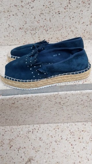 Alpargatas Pikolinos Mujer Azul Beige