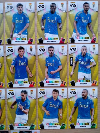 27 Cromos Real Oviedo 25/26 Adrenalyn 25/26