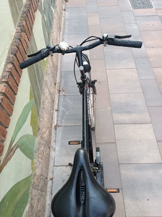 Bicicleta de paseo negra