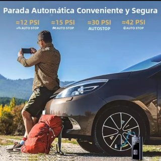 Compresor Inflador Inalámbrico Batería Recargable