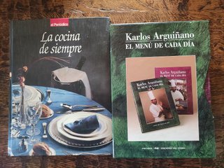 2 Libros de recetas de siempre y K. Arguiñano