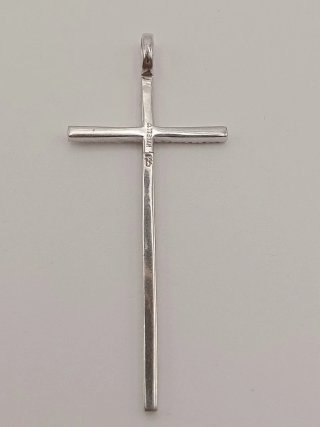 Collana croce argento 925 zirconi stile Tiffany