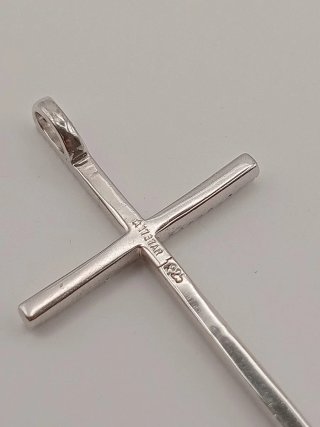 Collana croce argento 925 zirconi stile Tiffany