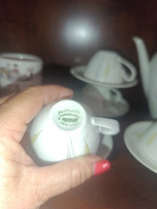 Juego de café porcelana fina