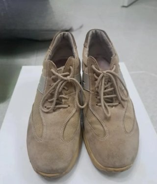 Sneakers Geox donna beige/grigio