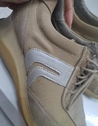 Sneakers Geox donna beige/grigio