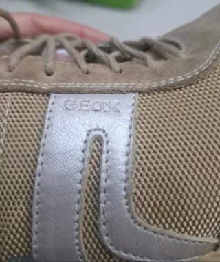 Sneakers Geox donna beige/grigio
