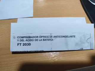 Comprobador Óptico Anticongelante y Acidez Batería