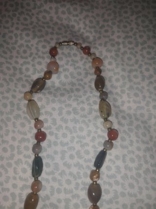 Collar vintage piedras naturales