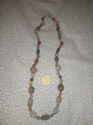 Collar vintage piedras naturales