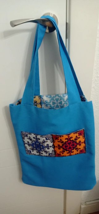 Bolso artesano. Reversible