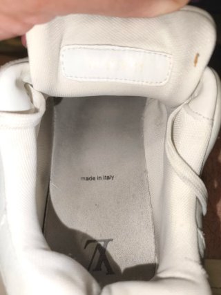 Louis Vuitton Zapatillas Blancas Naranja