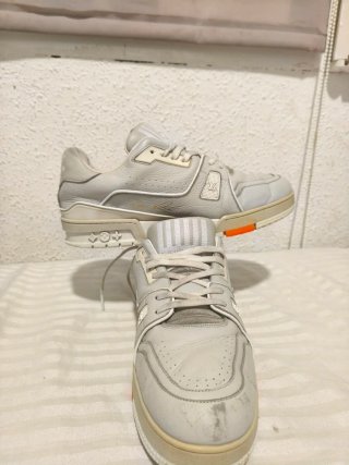 Louis Vuitton Zapatillas Blancas Naranja