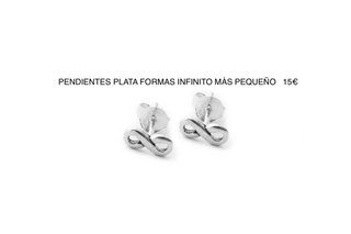 Pendientes Plata Infinito Pequeño