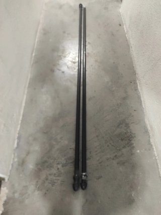 Barras cortina metal negro 2.15 cm