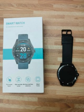 SMART WATCH Negro Pantalla Táctil Circular