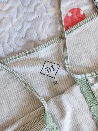 Pijama Verano Mujer Verde Rayas