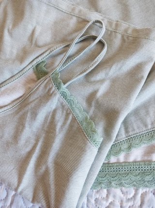 Pijama Verano Mujer Verde Rayas