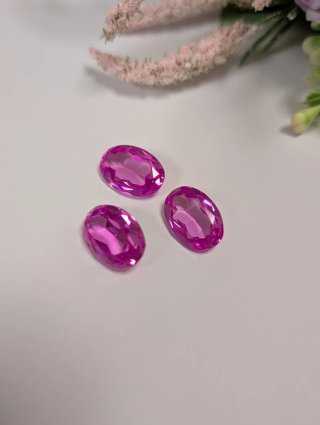 3 Gemas Rosas de Francia Ovaladas