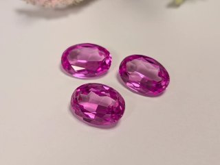 3 Gemas Rosas de Francia Ovaladas