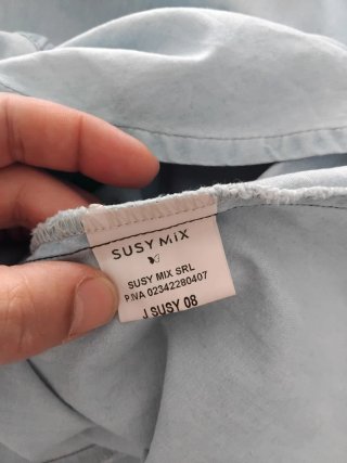 Abito lungo Susy Mix azzurro