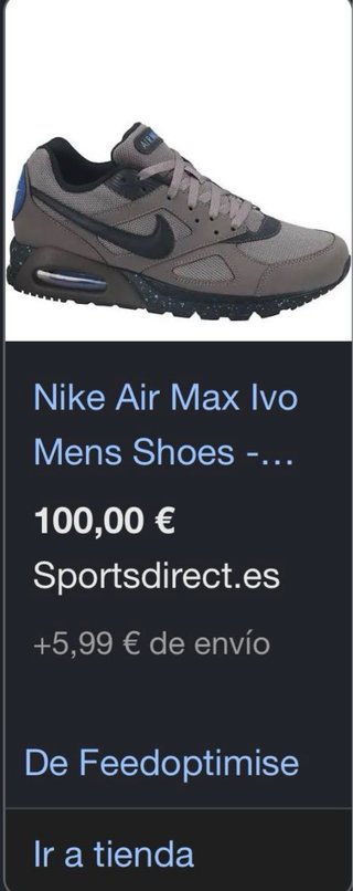 Nike Air Max Ivo Gris y Azul