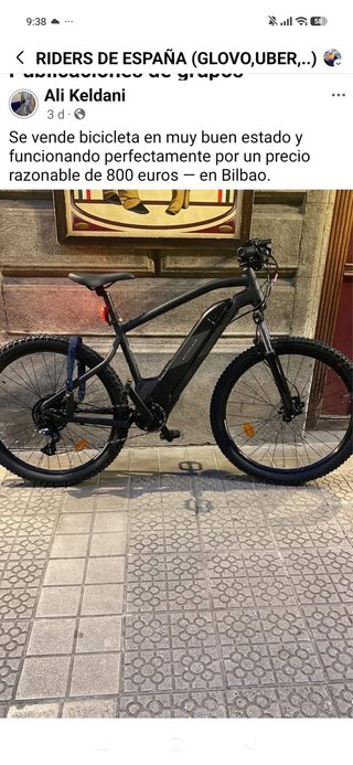 Bicicletta elettrica a Bilbao