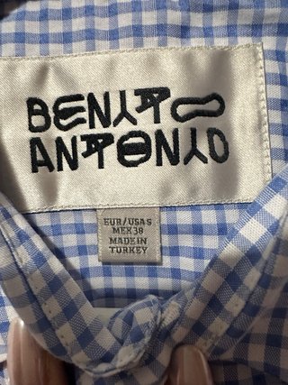 Camisa Benito Antonio X Zara Gingham Azul