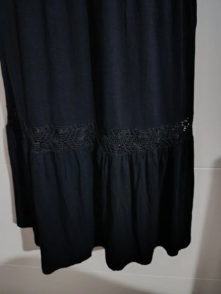 Vestido largo K'LANE negro tirantes