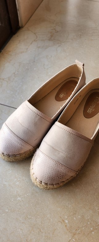 Zapatillas esparto DÖSPIES rosa nude tacto ante
