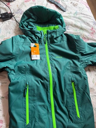 Chaqueta esquí niño verde sin estrenar T6