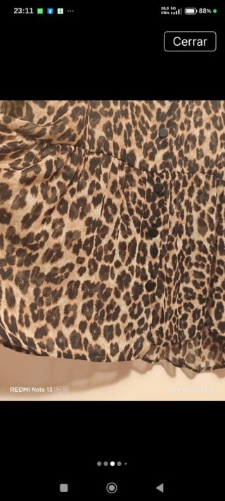Camisa de mujer con estampado de leopardo