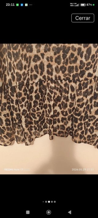 Camisa de mujer con estampado de leopardo