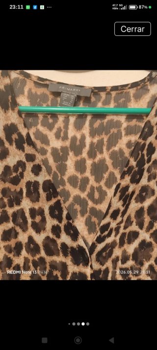 Camisa de mujer con estampado de leopardo