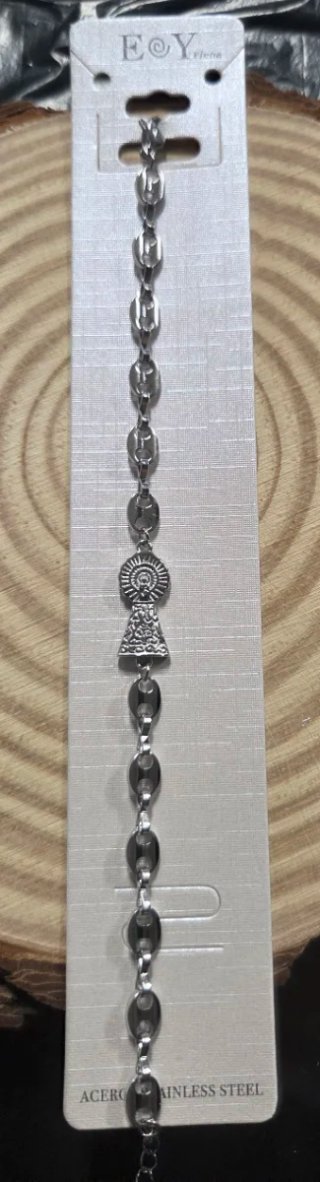 Pulsera Virgen del Pilar Acero Inoxidable