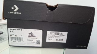 Converse Plataforma Brillo Negro/Plata
