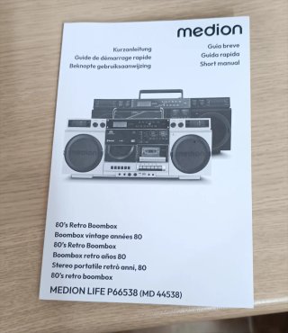 Boombox Medion CD, Cassette, Bluetooth, Radio