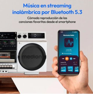 Boombox Medion CD, Cassette, Bluetooth, Radio