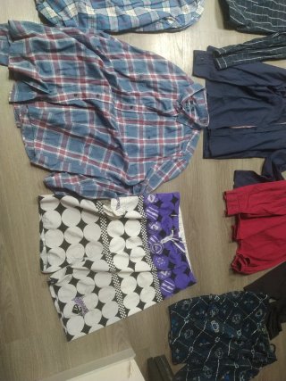 Camisetas de cuadros y lisas lotes