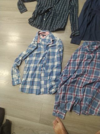 Camisetas de cuadros y lisas lotes