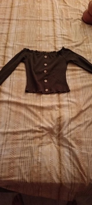 Maglia crop top manica lunga
