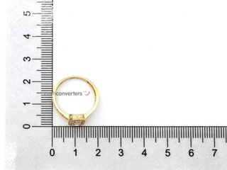 anillo oro 18k con circonita