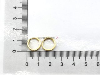 argollas oro 18k con piedra con circonita