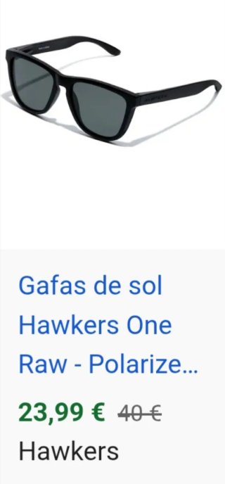 Gafas de sol Hawkers negras mujer