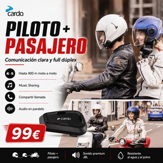 CARDO SPIRIT INTERCOMUNICADOR CASCO MOTO OFERTA