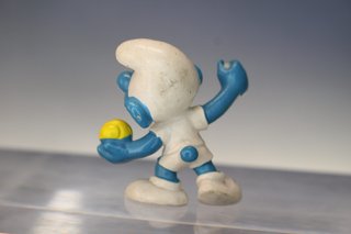 Figura PVC. Pitufo tenista, tenis. 20093. Los Pitufos.