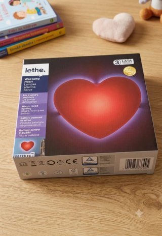 Lampada da parete a cuore Lethe