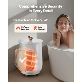 Asciugatore per Asciugamani da Bagno, Scaldasalviette con Spegnimento Automatico per Spa, Capacità per 3 Asciugamani Oversize, Coperte, Abbigliamento, Accappatoi e Altro