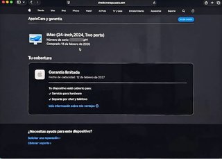 Apple iMac M4 24" 16GB/256GB COMO NUEVO